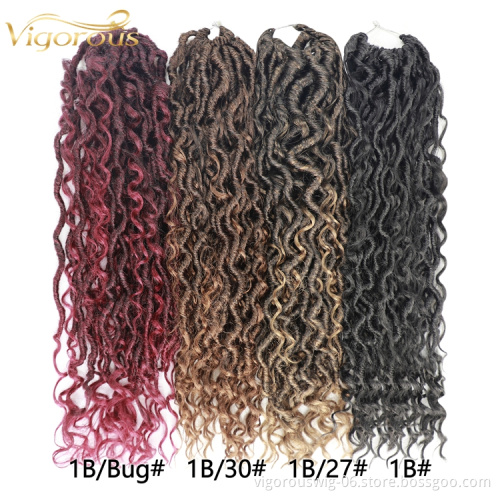 Vigorous yarn crochet machine jumbo braiding hair afro kinky curly hair crochet dreadlocks faux locs synthetic hair extensions
